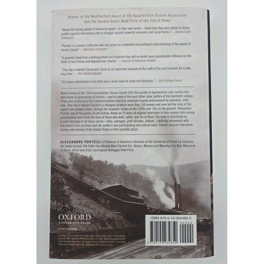 They Say in Harlan County: An Oral History (Oxford Oral History Series) Portelli - Picture 2 of 4